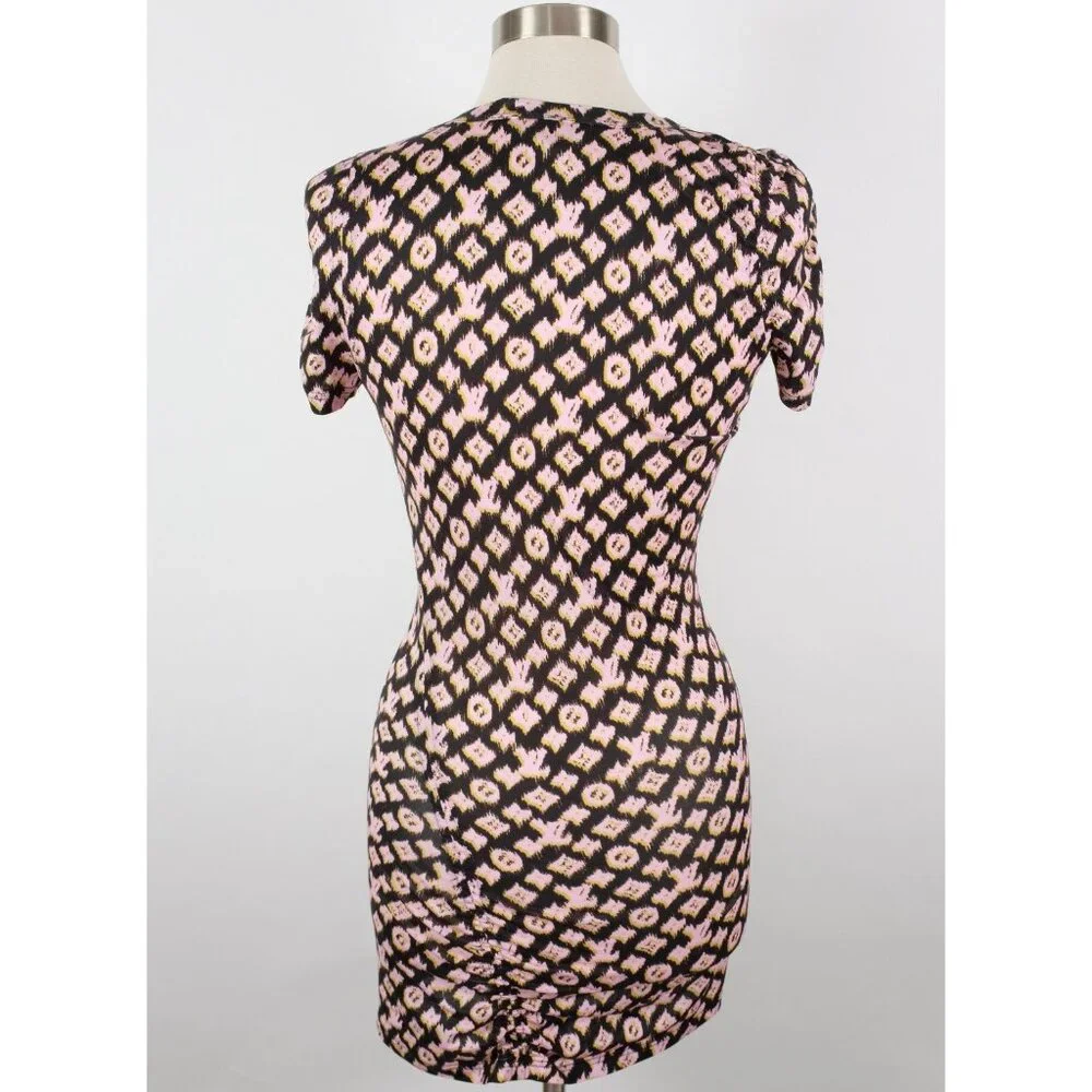 Louis Vuitton by Marc Jacobs dress top sz S stretch LV monogram bodycon pink - Picture 10 of 16